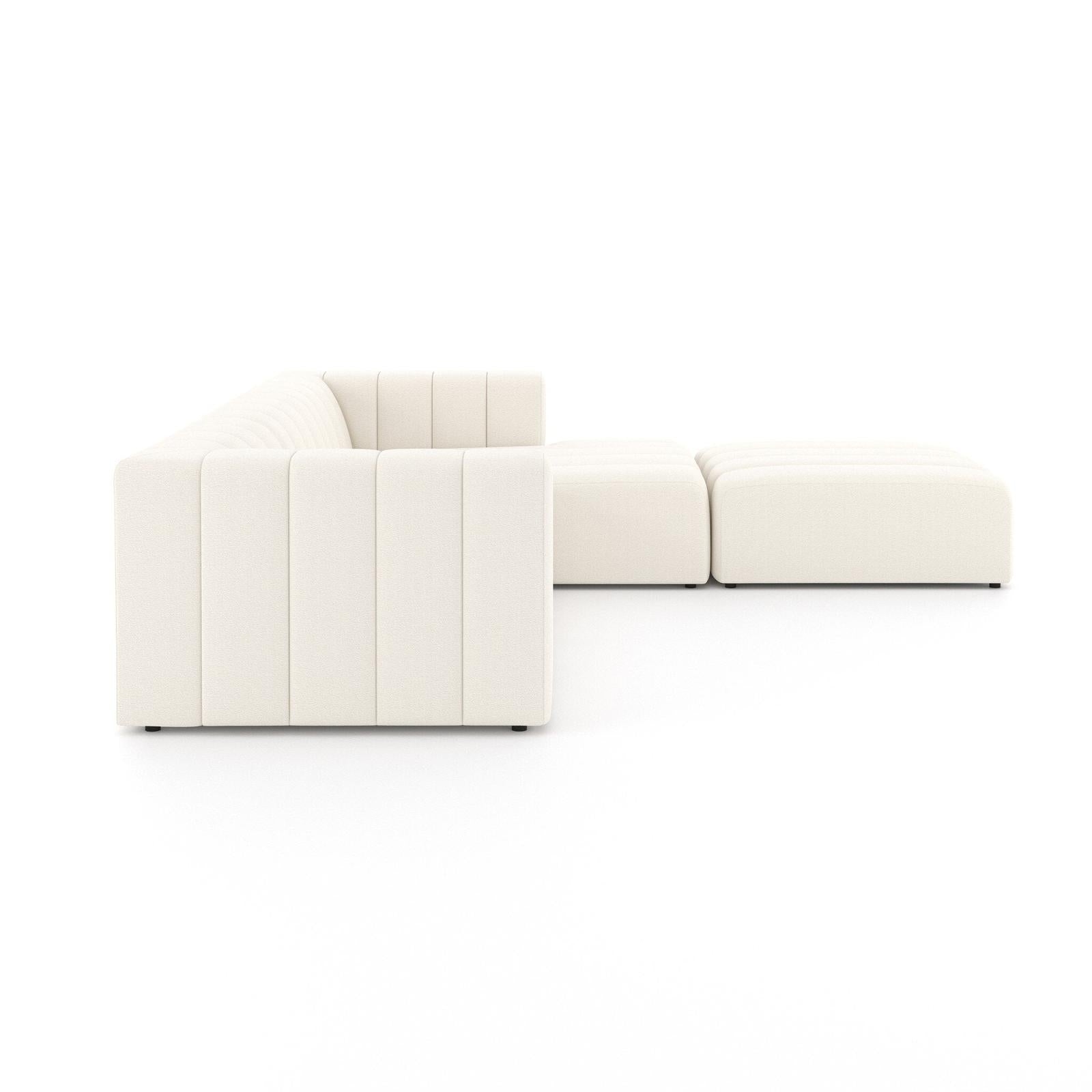 Four Hands Langham Channeled 3-Piece Sectional
