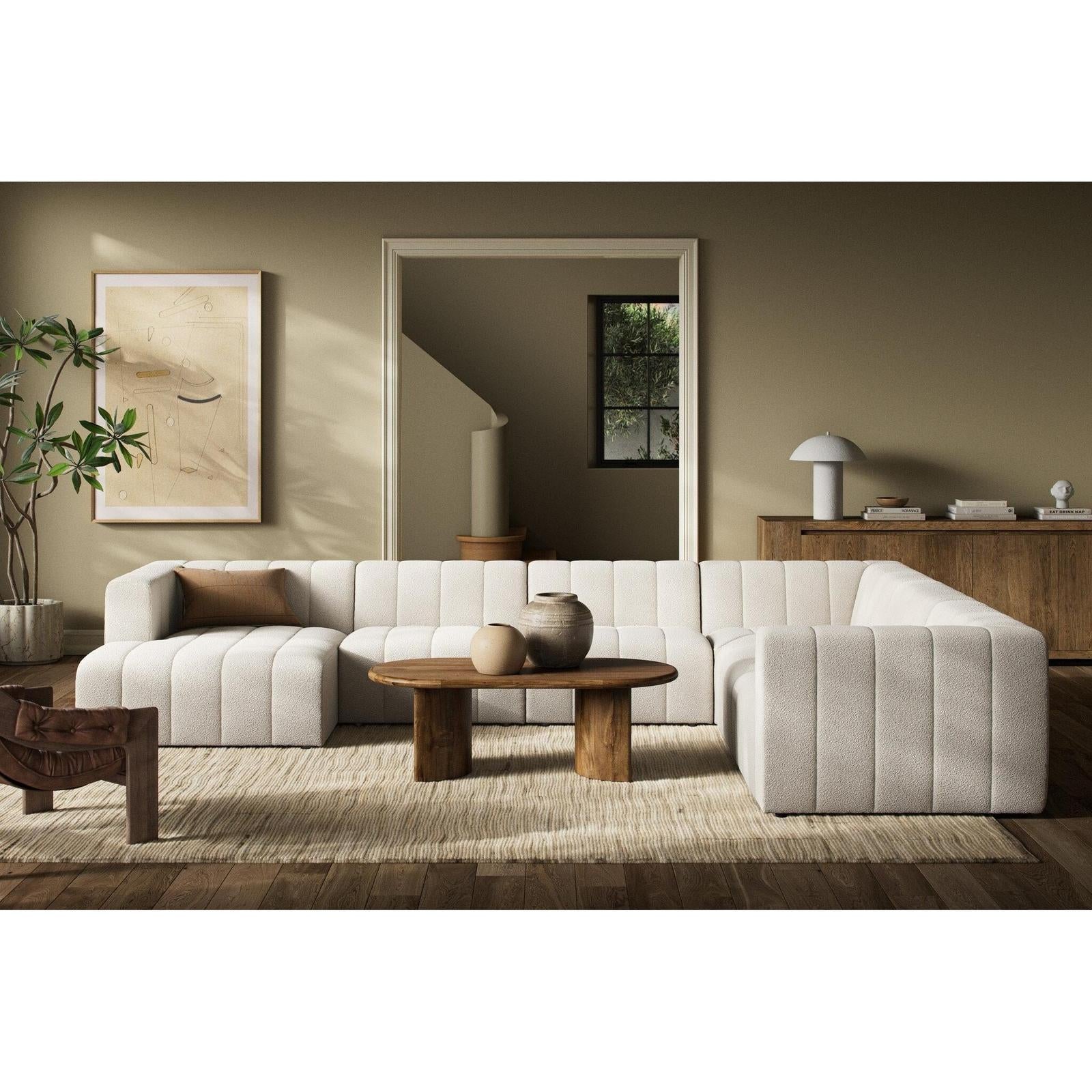 Four Hands Langham Channeled 6-Piece Sectional Left Chaise