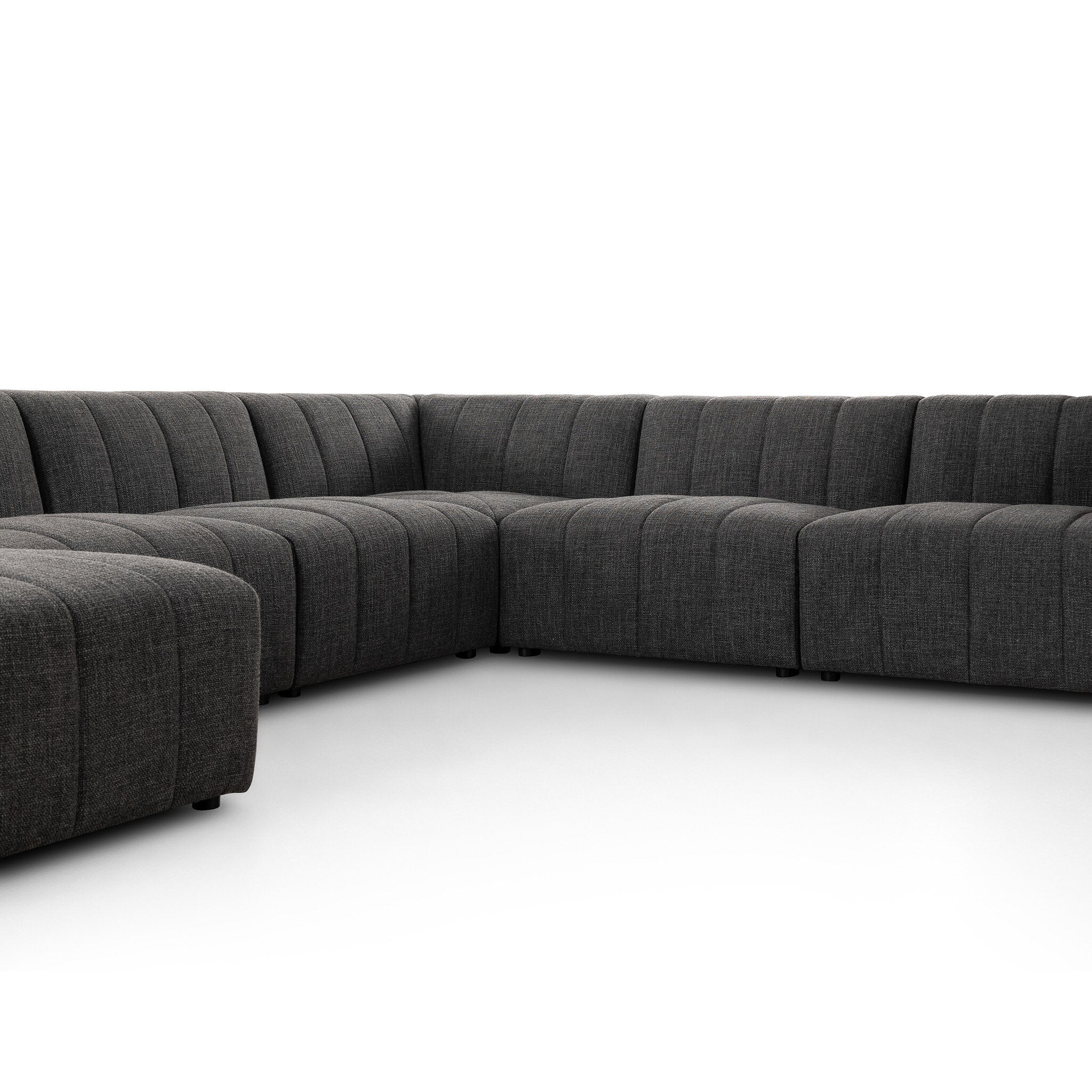 Four Hands Langham Channeled 6-Piece Sectional Left Chaise