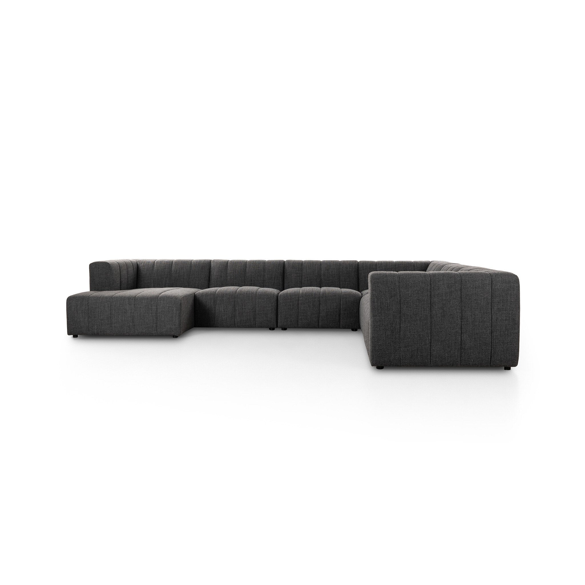 Four Hands Langham Channeled 6-Piece Sectional Left Chaise