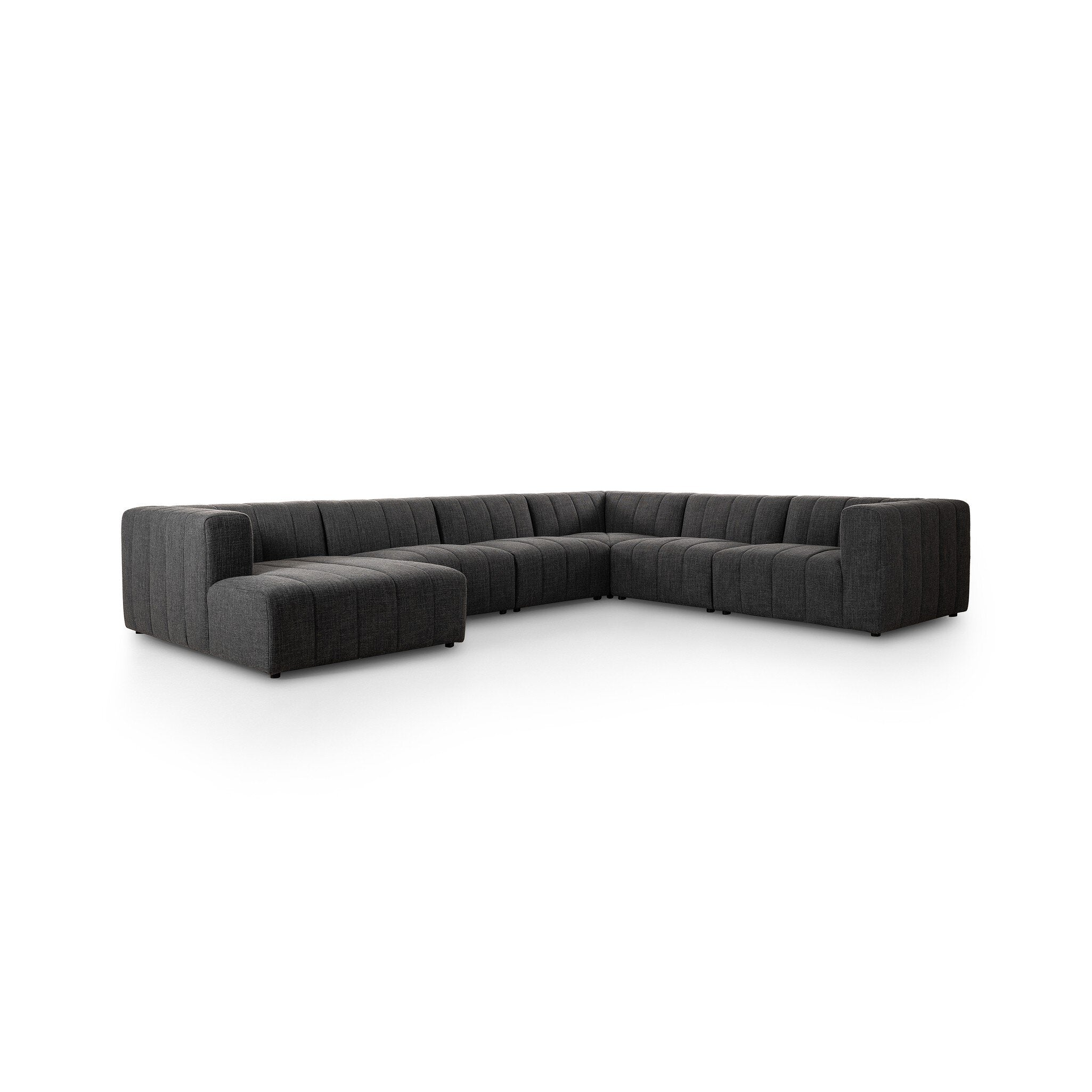 Four Hands Langham Channeled 6-Piece Sectional Left Chaise