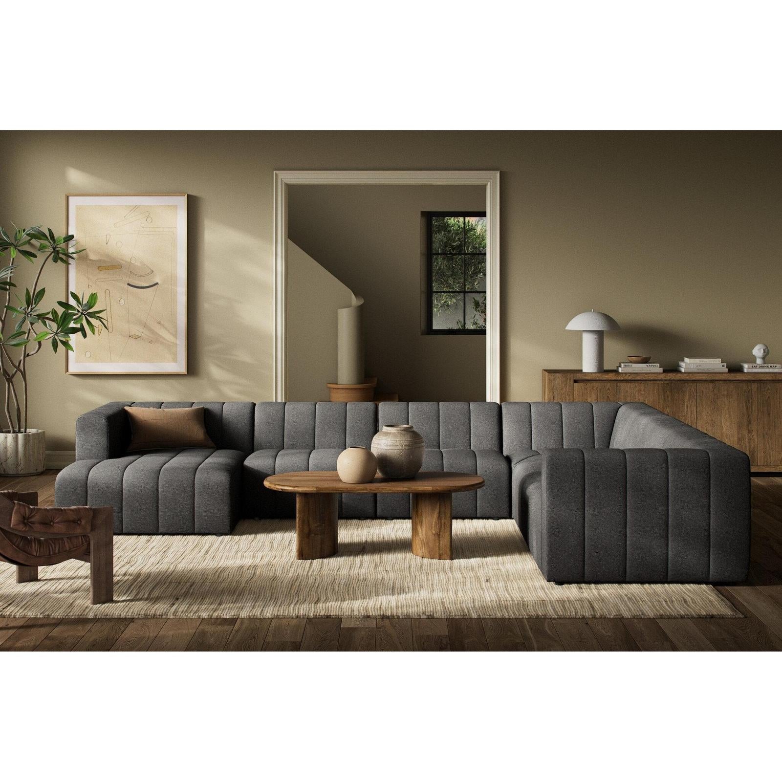 Four Hands Langham Channeled 6-Piece Sectional