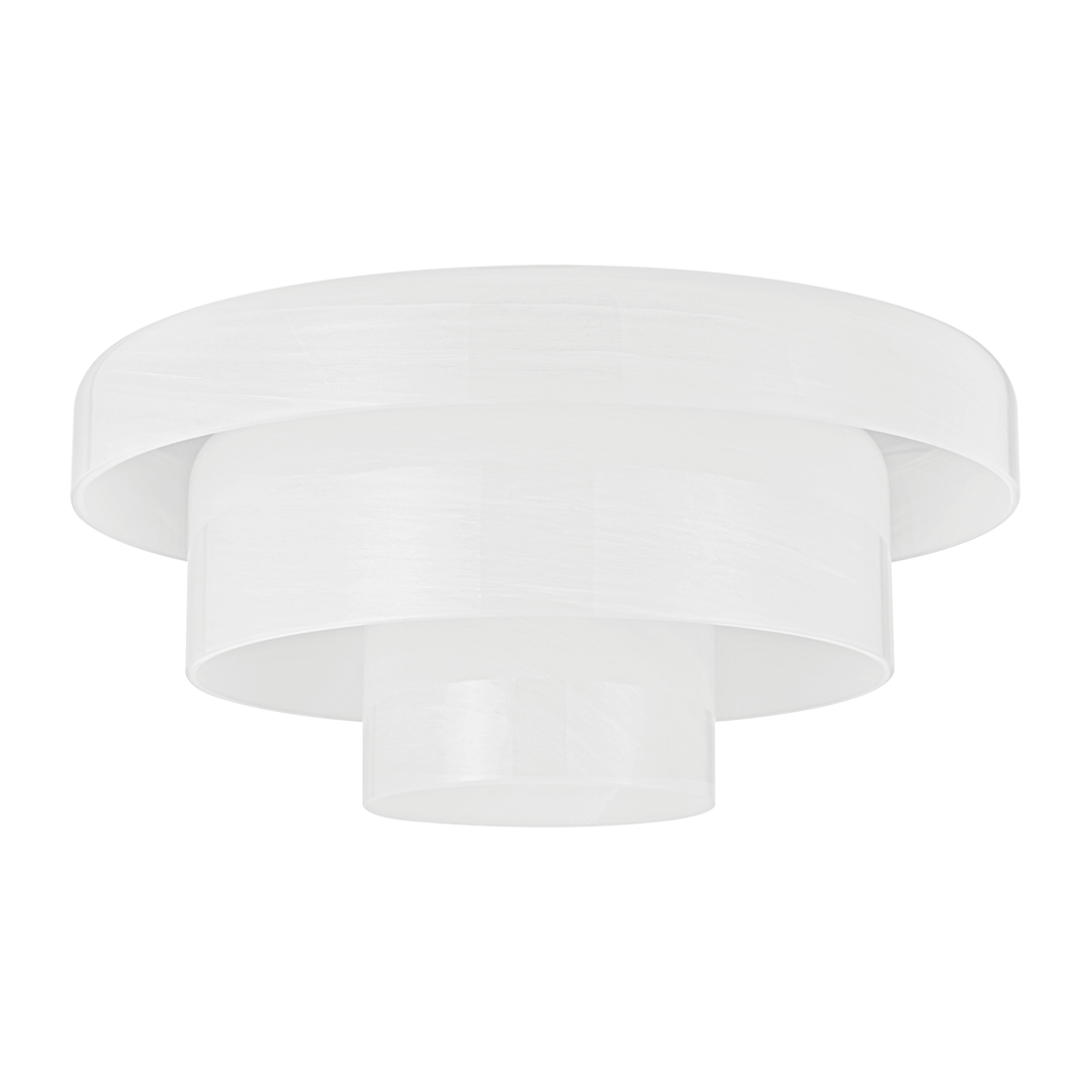 Hudson Valley Lighting Port Richmond 1 Light 16 inch Aged Brass Flush Mount Ceiling Light