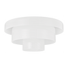 Hudson Valley Lighting Port Richmond 1 Light 16 inch Aged Brass Flush Mount Ceiling Light