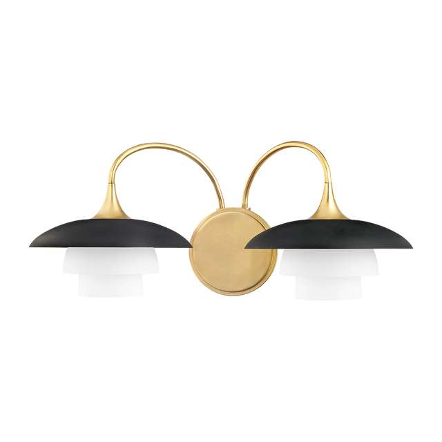 Hudson Valley Lighting Barron 2 Light 18.5 inch Aged Brass Bath and Vanity Wall Light