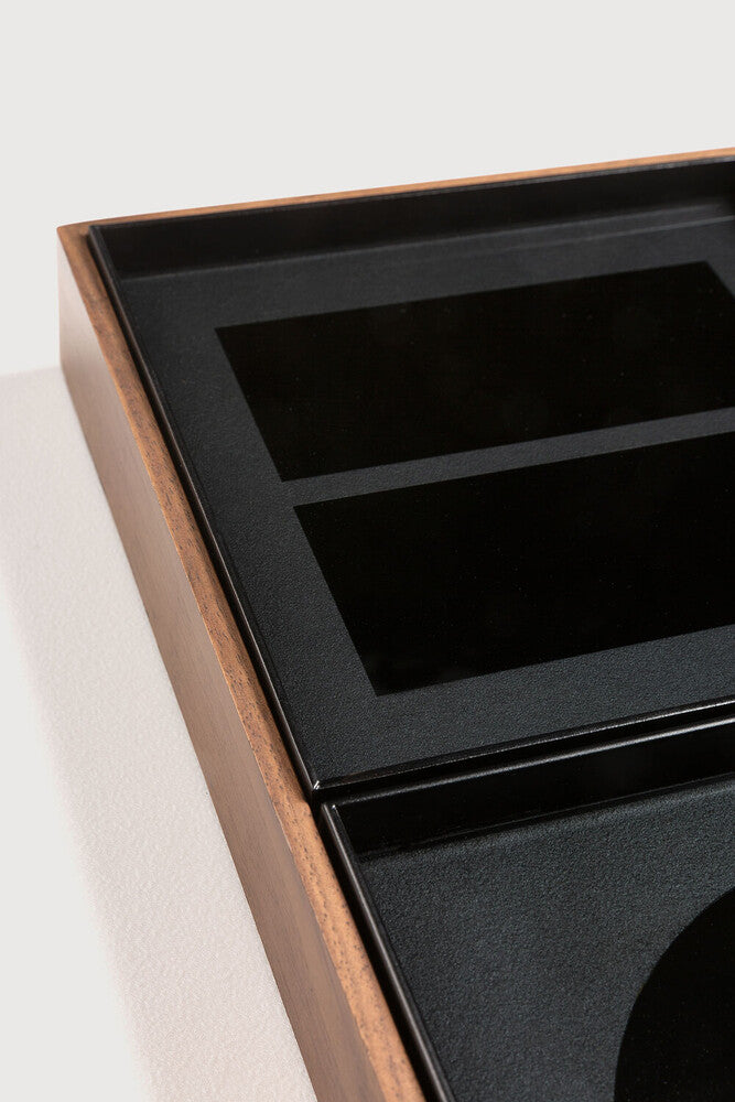 Ethnicraft Charcoal Desk Organiser Set Clearance