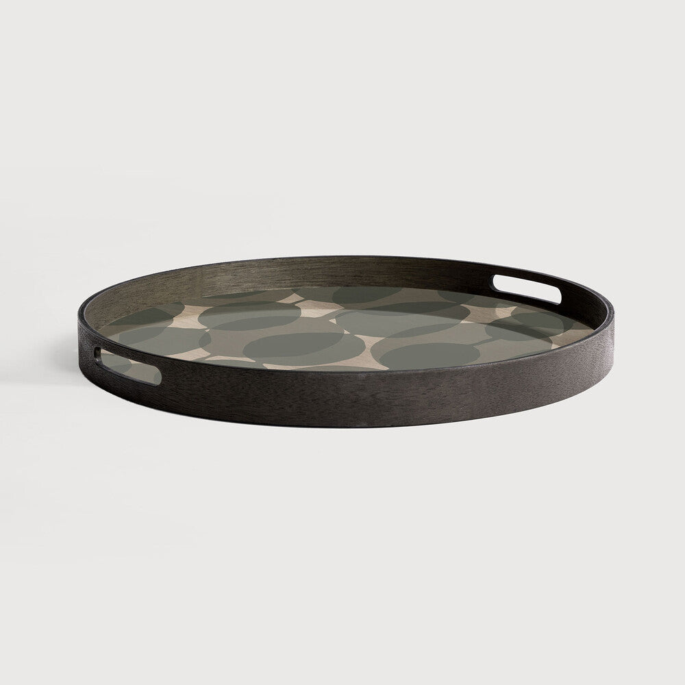 Ethnicraft Connected Dots Round Glass Tray