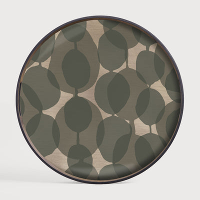 Ethnicraft Connected Dots Round Glass Tray