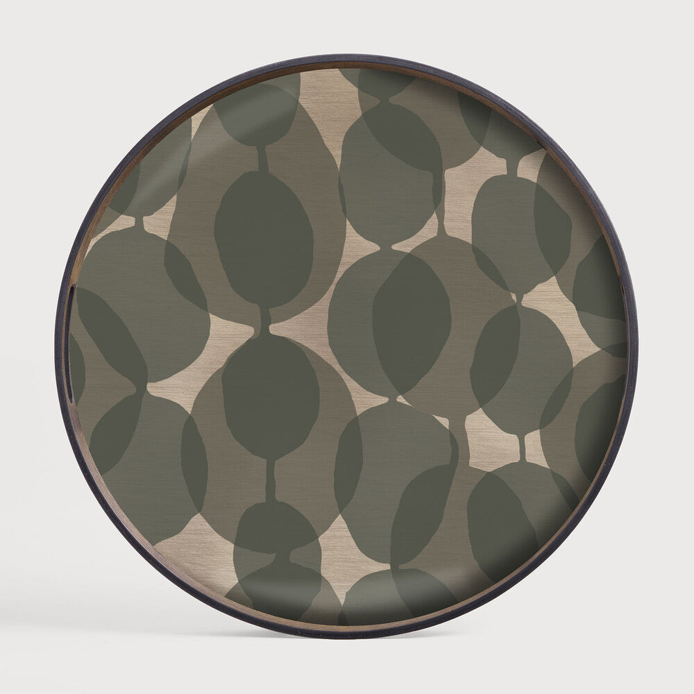 Ethnicraft Connected Dots Round Glass Tray