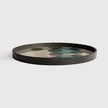 Ethnicraft Layered Dots Round Glass Tray 440