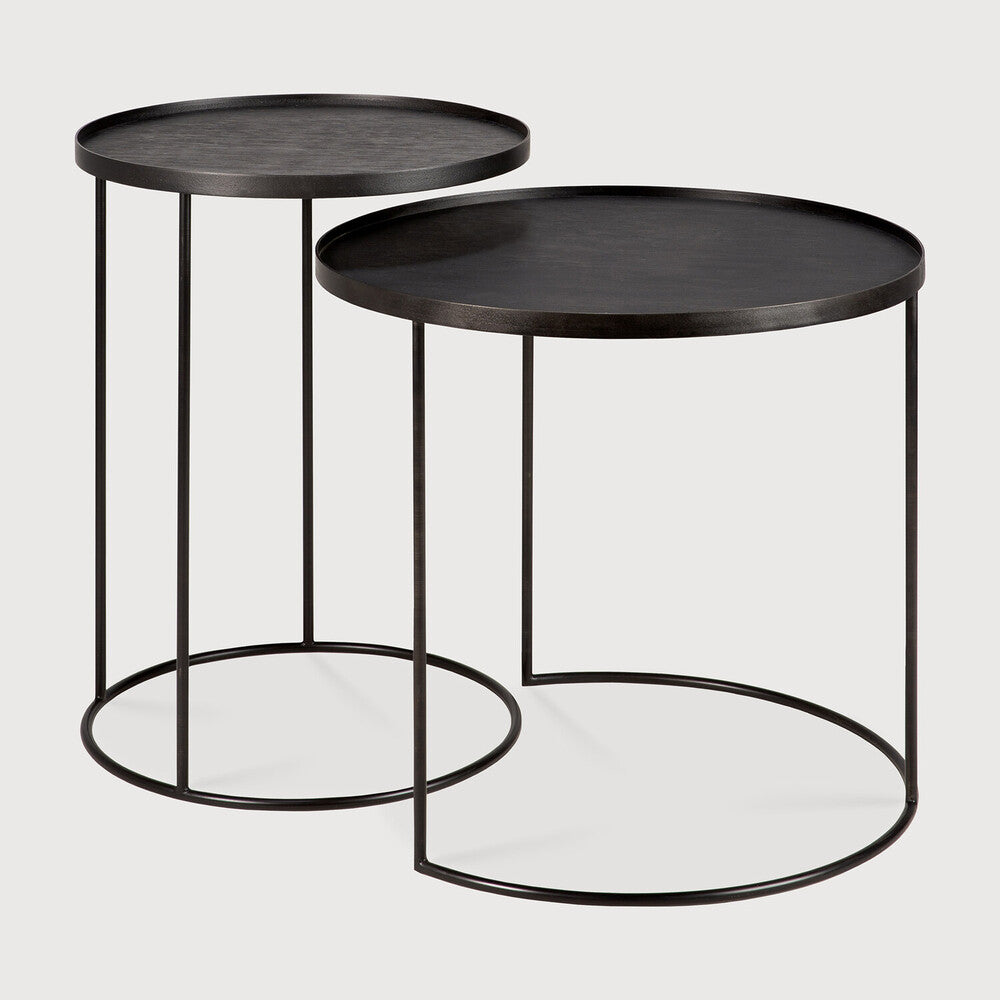 Ethnicraft Tray Side Table Set