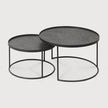 Ethnicraft Tray Round Coffee Table Set