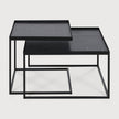 Ethnicraft Tray Square Coffee Table Set
