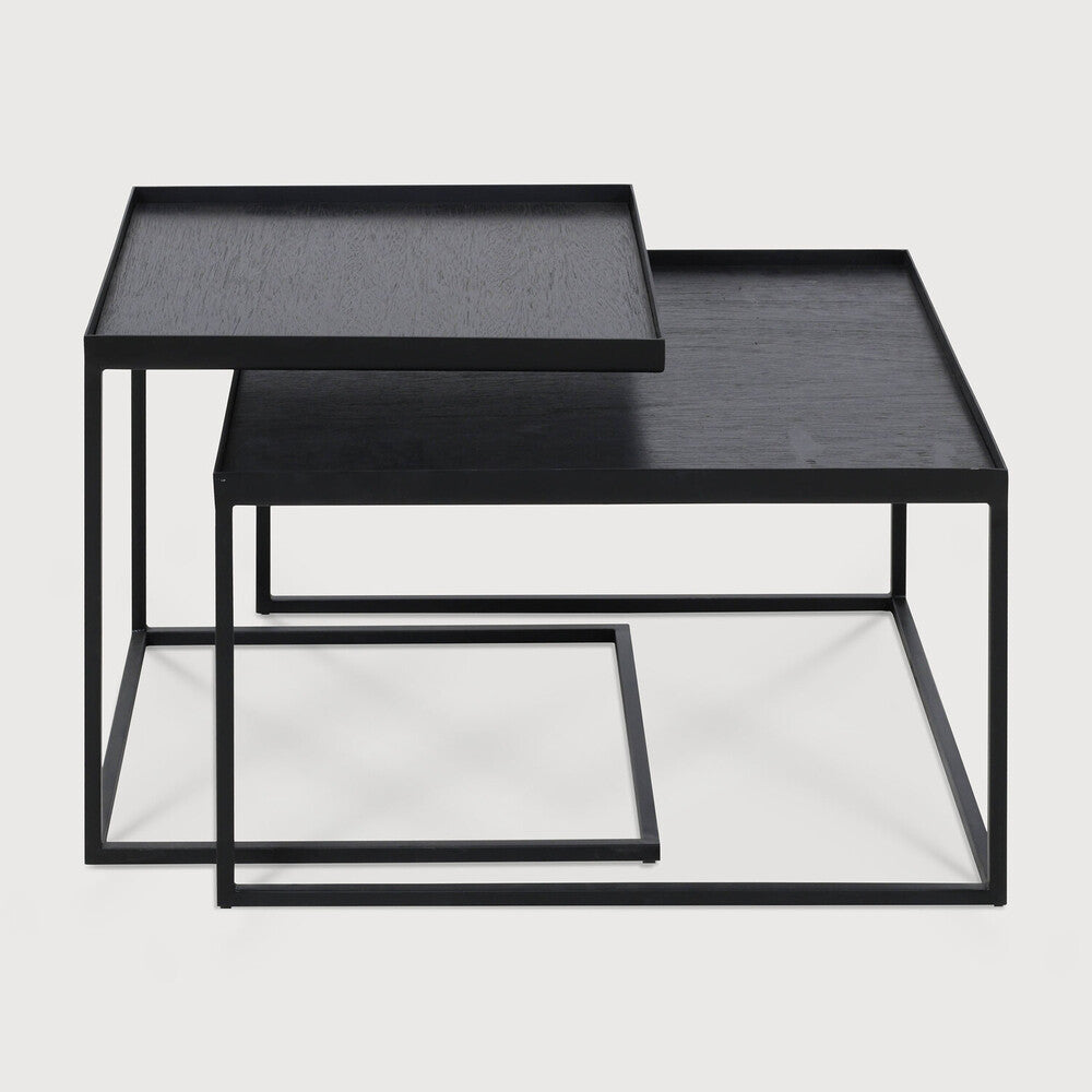 Ethnicraft Tray Square Coffee Table Set