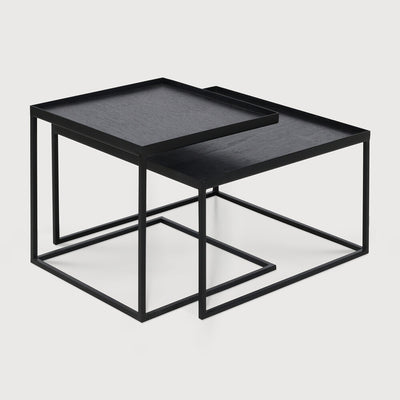 Ethnicraft Tray Square Coffee Table Set