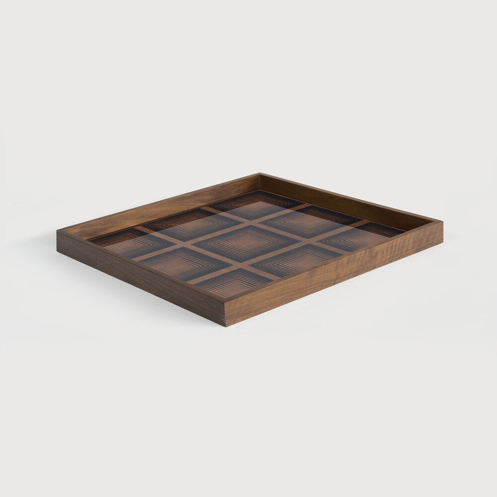 Ethnicraft Squares Glass Tray 920