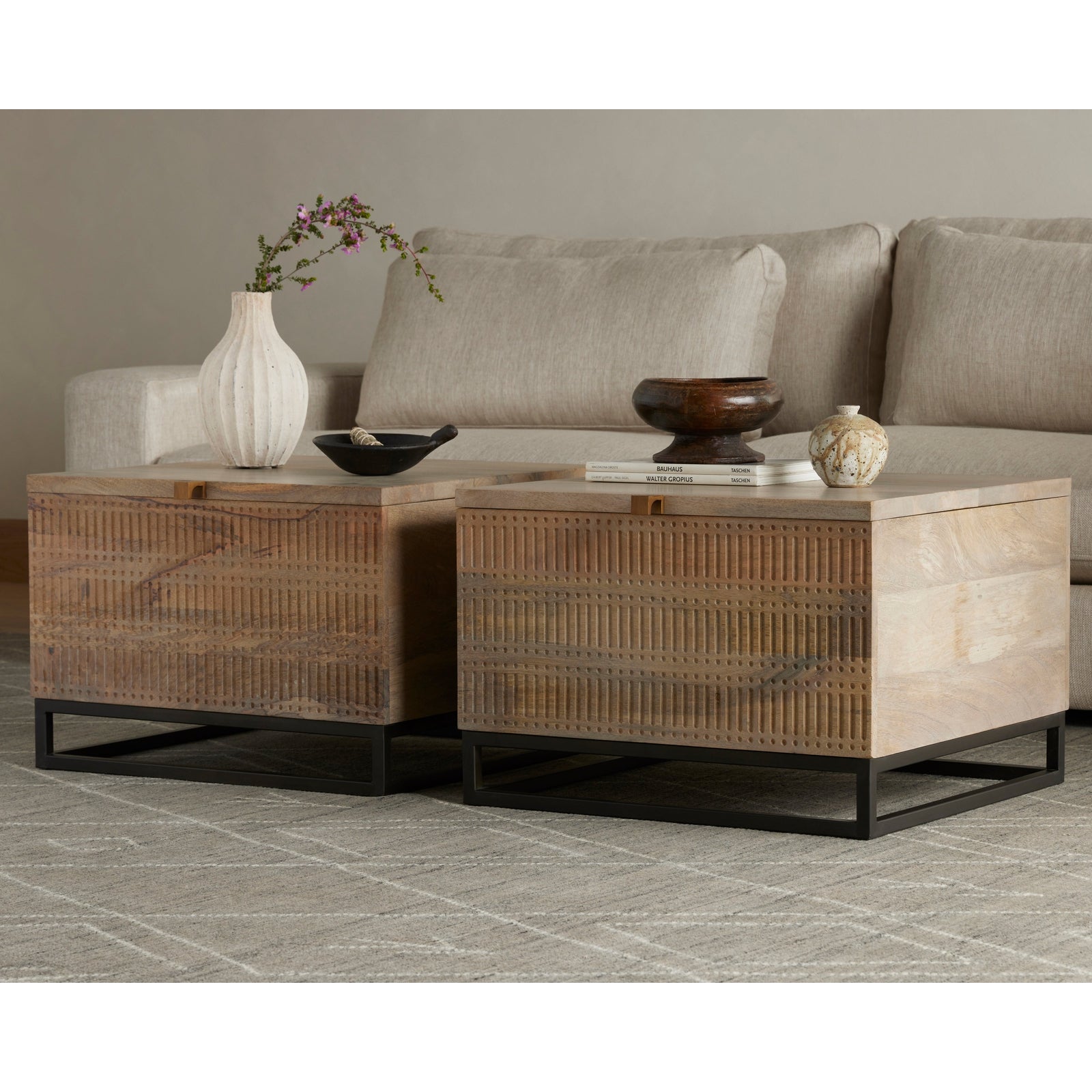 Kelby Storage Bunching Table