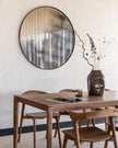 Ethnicraft Aged Round Wall Mirror