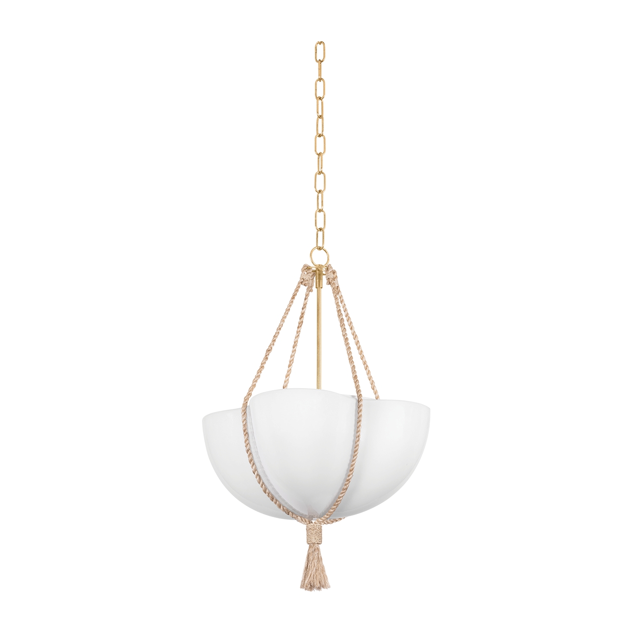 Hudson Valley Lighting Amberley 1 Light Vintage Gold Leaf Pendant Ceiling Light