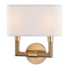 Hudson Valley Lighting Dubois 2 Light 11.5 inch Aged Brass Wall Sconce Wall Light