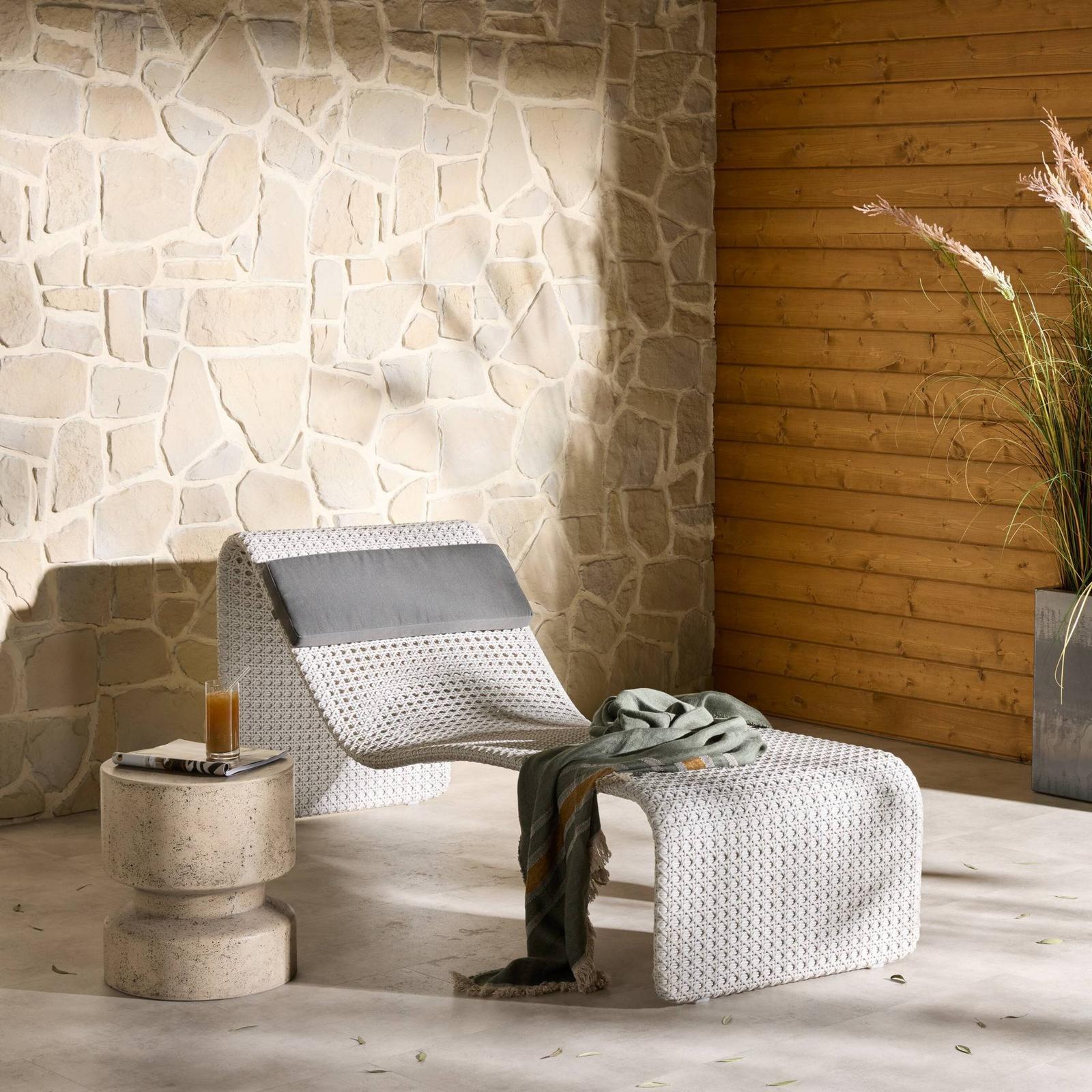 Paige Outdoor Woven Chaise