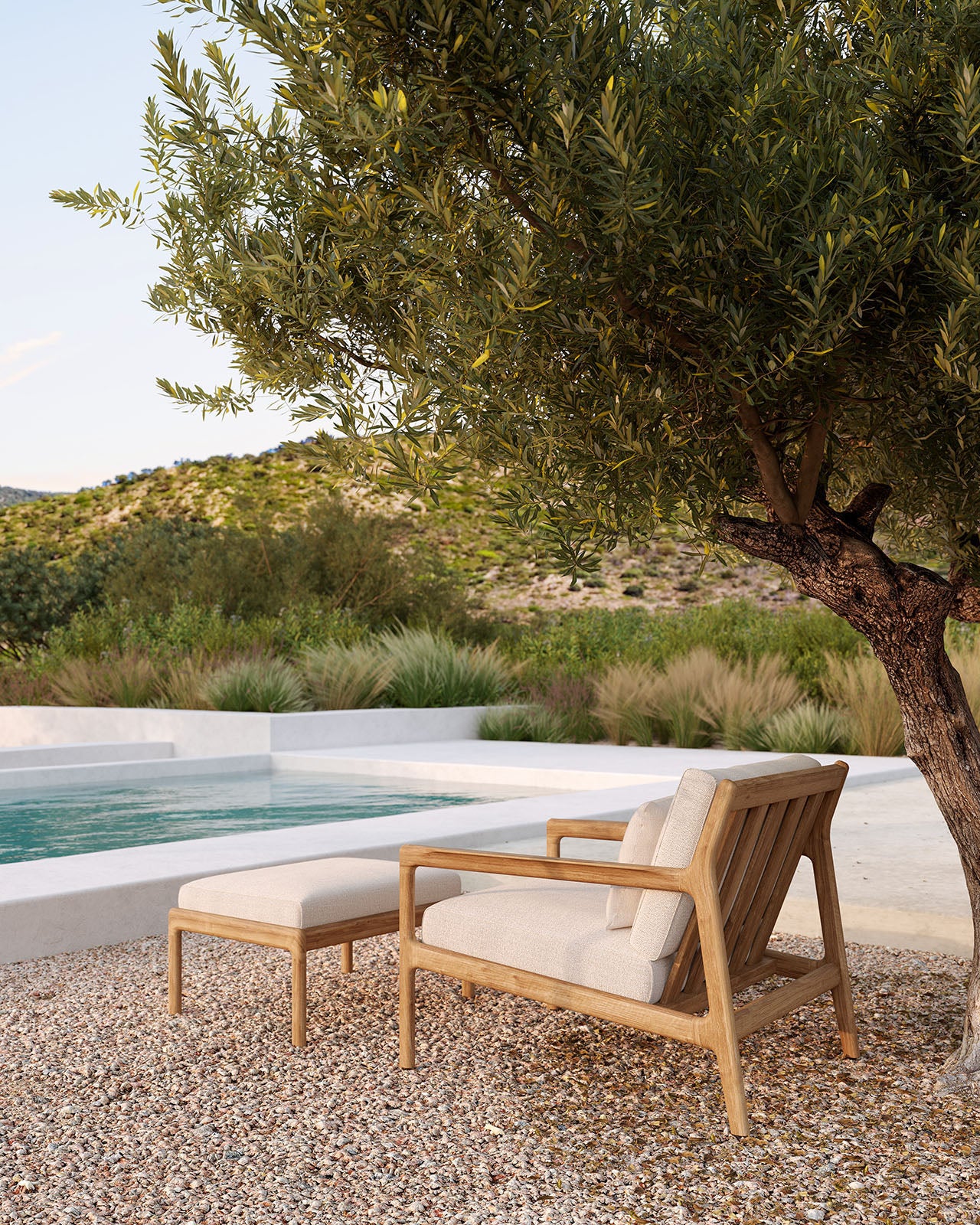 Ethnicraft Jack Outdoor Footstool