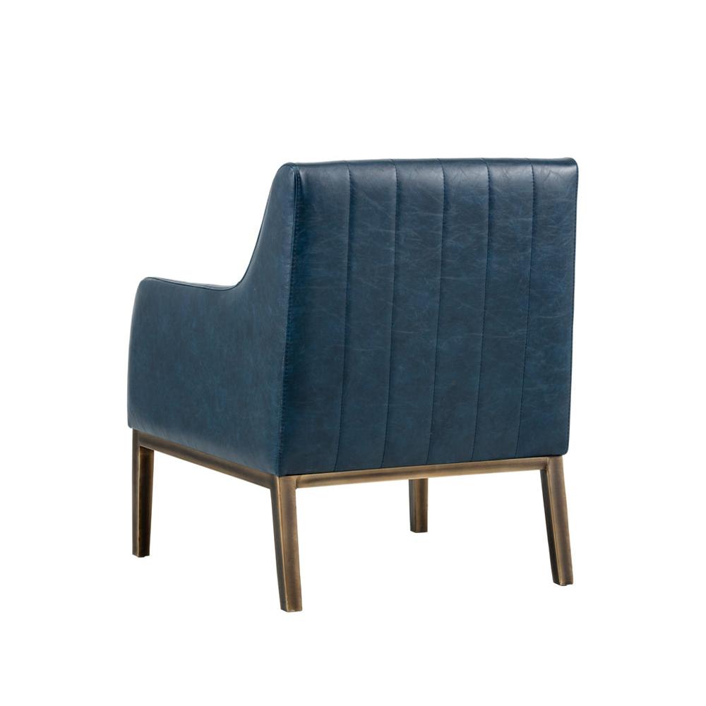 Sunpan Wolfe Blue Lounge Chair