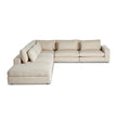 Four Hands Bloor 5-Piece Sectional RAF Sofa W/ Ottoman