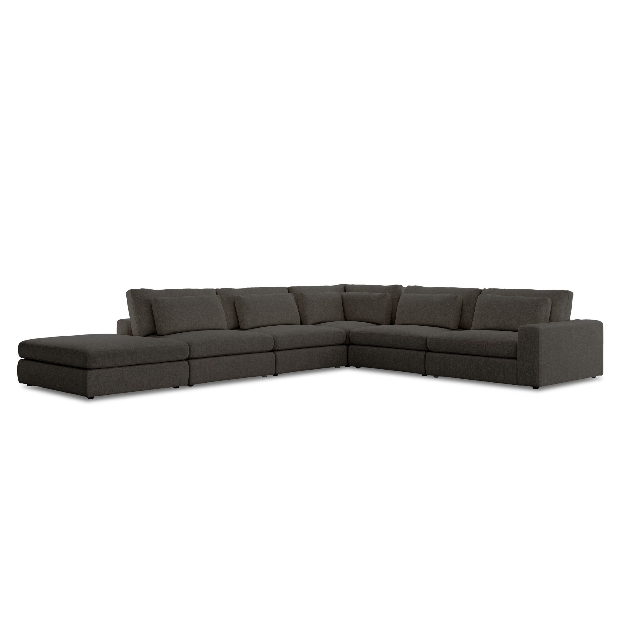 Four Hands Bloor 5-Piece Sectional RAF Sofa W/ Ottoman