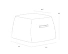Sunpan Aspen Ottoman