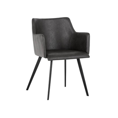 Sunpan Griffin Grey Dining Armchair Clearance