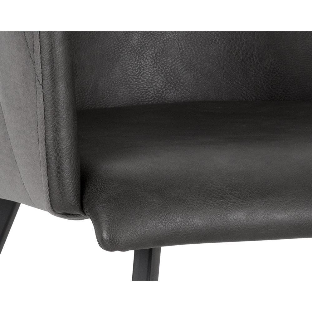 Sunpan Griffin Grey Dining Armchair Clearance