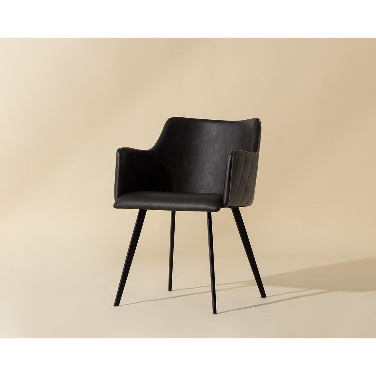 Sunpan Griffin Grey Dining Armchair Clearance