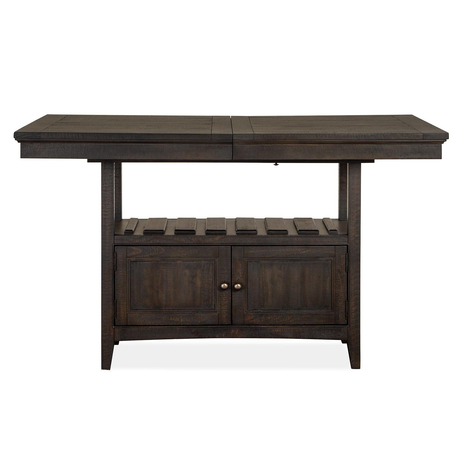 Magnussen Home Westley Falls Graphite Extendable Counter Height Dining Table