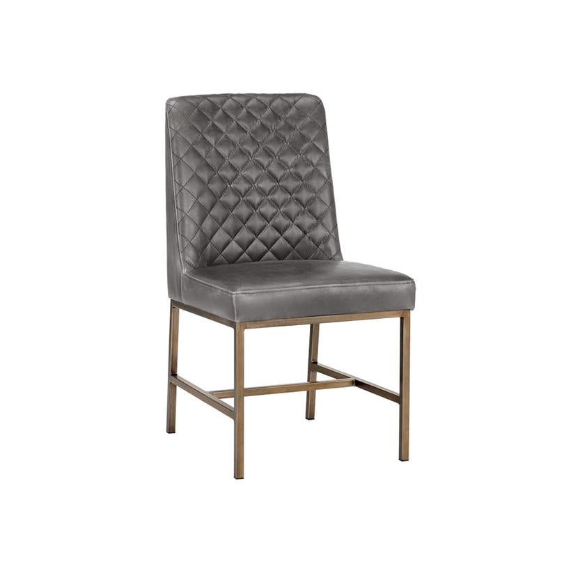 Sunpan Leighland Grey Dining Chair - Set of 2