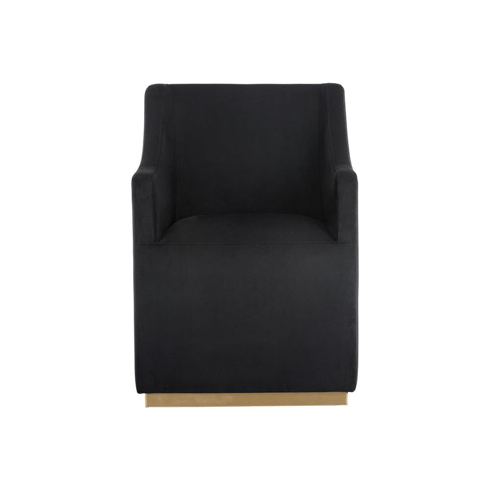 Sunpan Zane Wheeled Dining Armchair Clearance