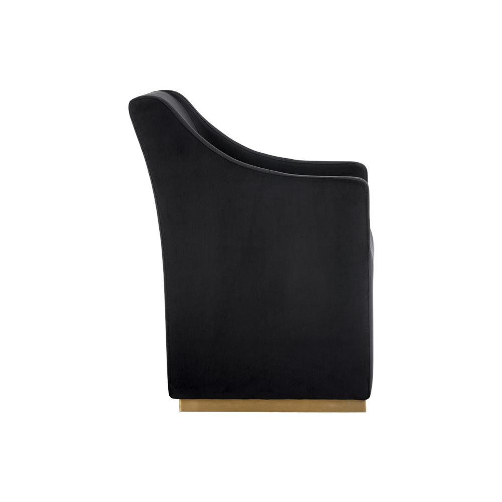 Sunpan Zane Wheeled Dining Armchair Clearance