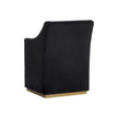 Sunpan Zane Wheeled Dining Armchair Clearance