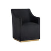 Sunpan Zane Wheeled Dining Armchair Clearance