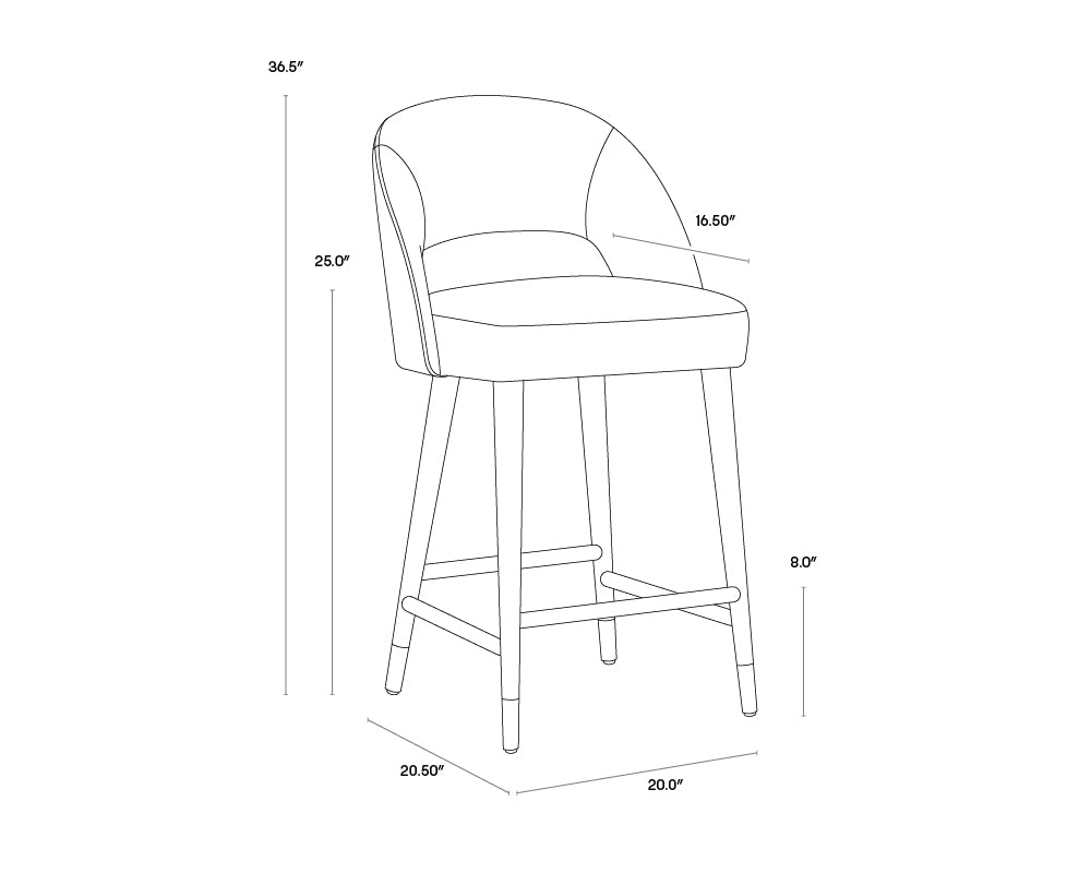 Sunpan Monae Counter Stool