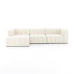 Four Hands Langham Channeled 3-Piece Sectional