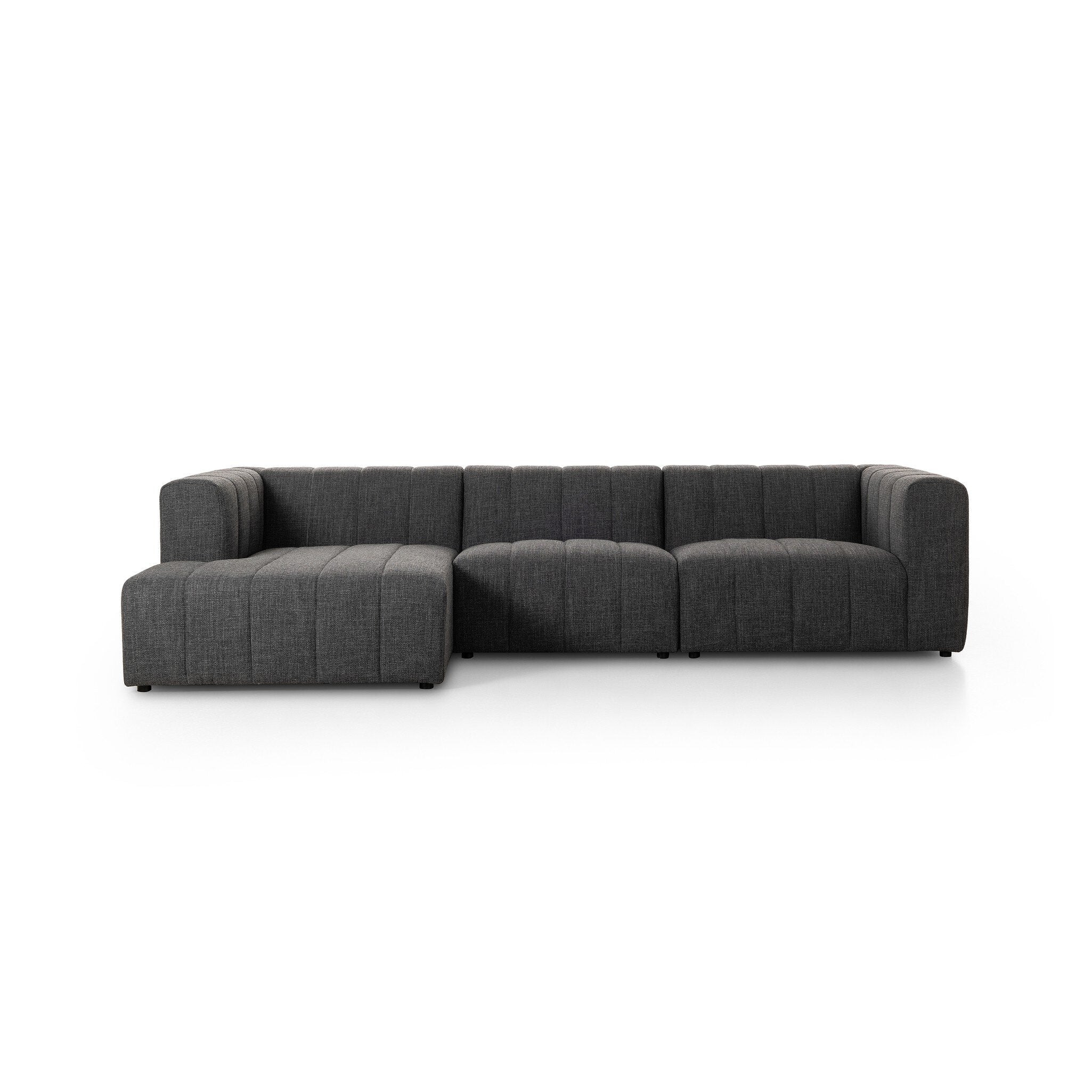 Four Hands Langham Channeled 3-Piece Sectional