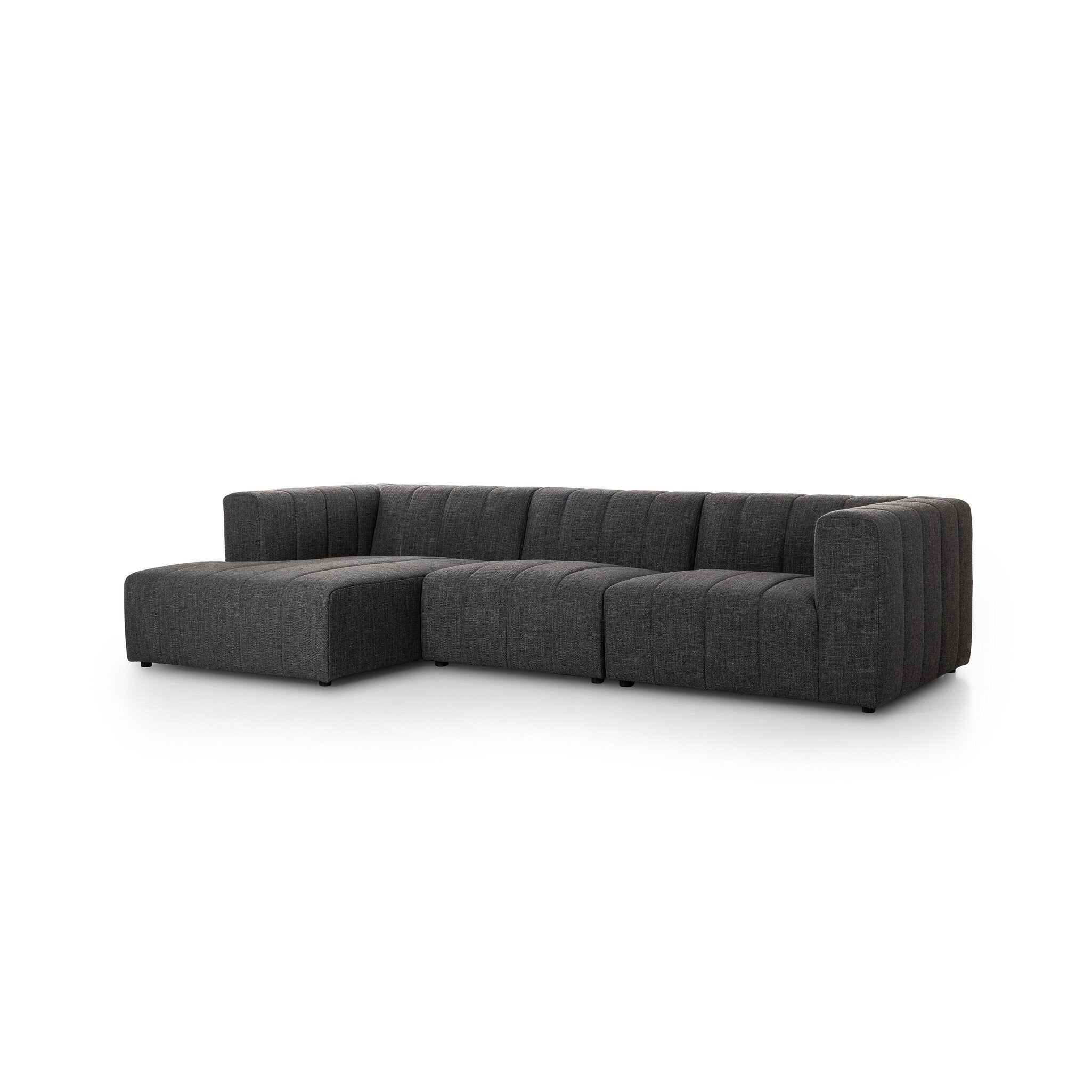 Four Hands Langham Channeled 3-Piece Sectional