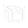 Sunpan Kendrick Swivel Lounge Chair