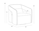 Sunpan Kendrick Swivel Lounge Chair