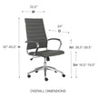 Euro Style Axel High Back Office Chair
