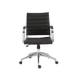 Euro Style Axel Low Back Office Chair with Aluminum Base