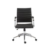 Euro Style Axel Low Back Office Chair with Aluminum Base