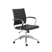 Euro Style Axel Low Back Office Chair with Aluminum Base