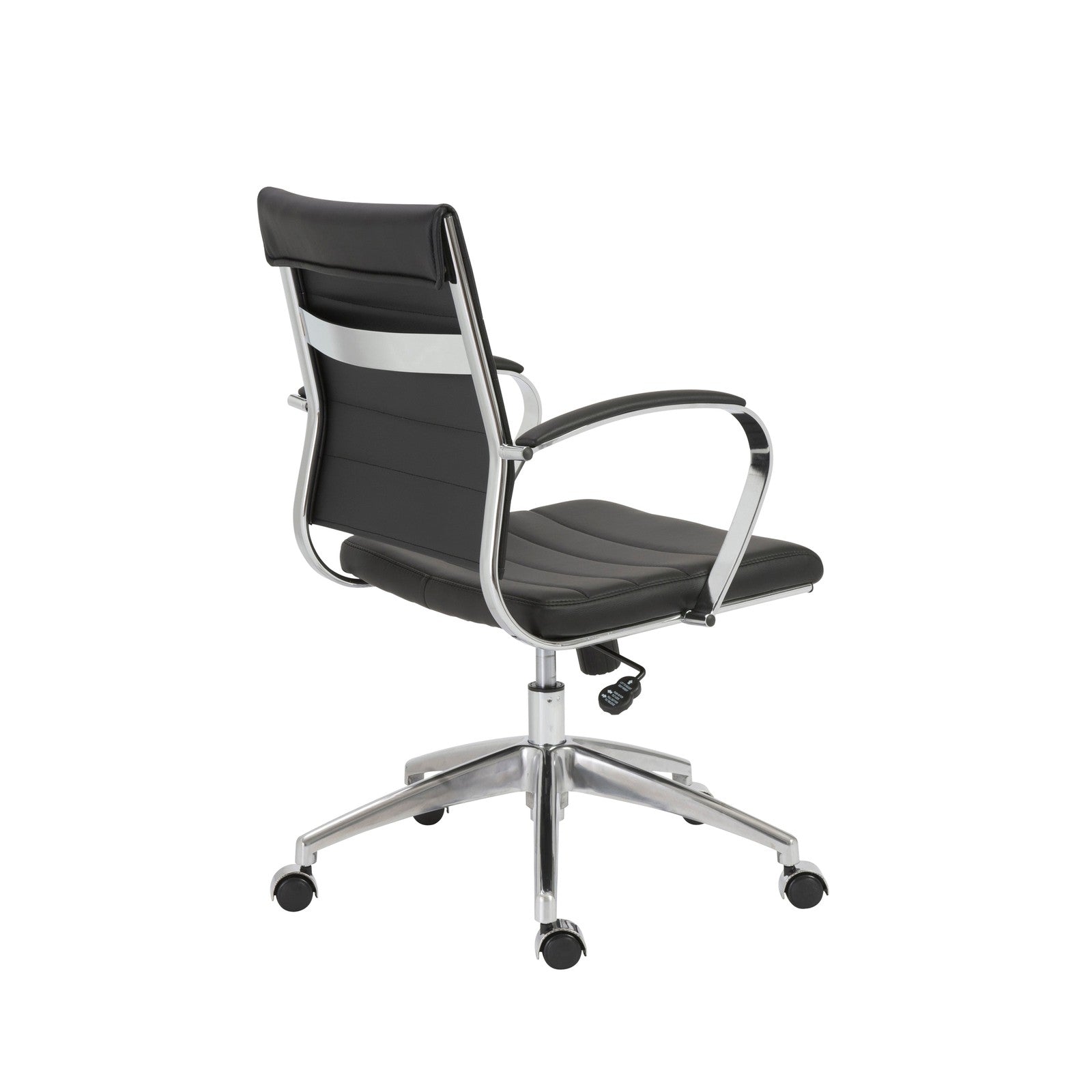 Euro Style Axel Low Back Office Chair with Aluminum Base
